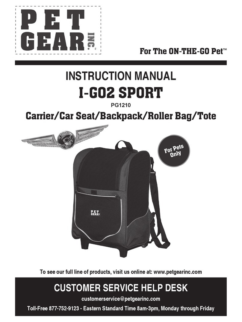 Pet Gear I-GO2 SPORT instruction manual