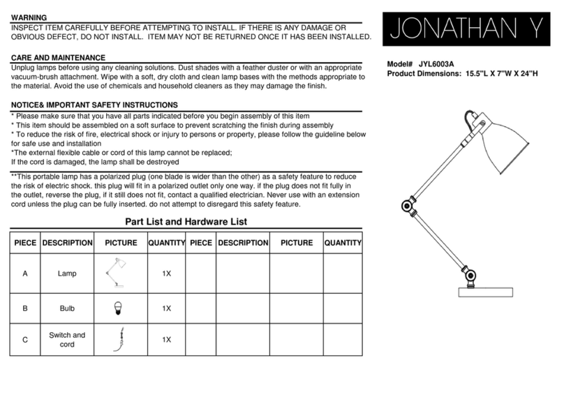 JONATHAN Y JYL6003A User manual