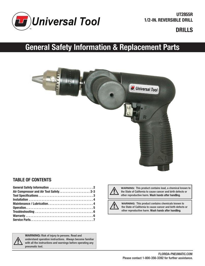 Universal Tool UT2855R General Safety Information & Replacement Parts