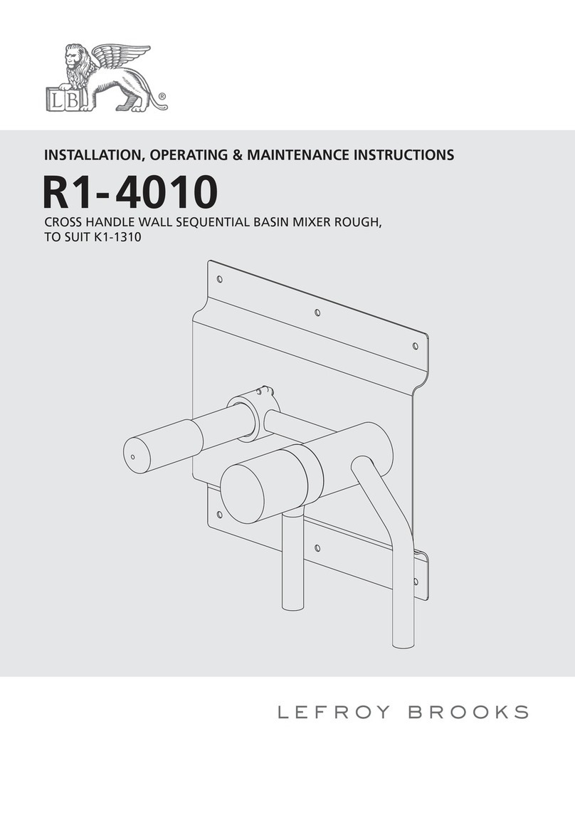 Lefroy Brooks R1-4010 Installation, operating,  & maintenance instructions