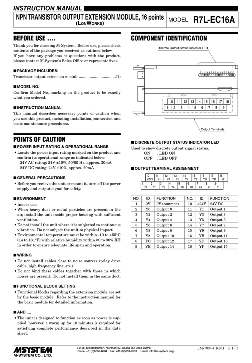 M-system R7L-EC16A instruction manual
