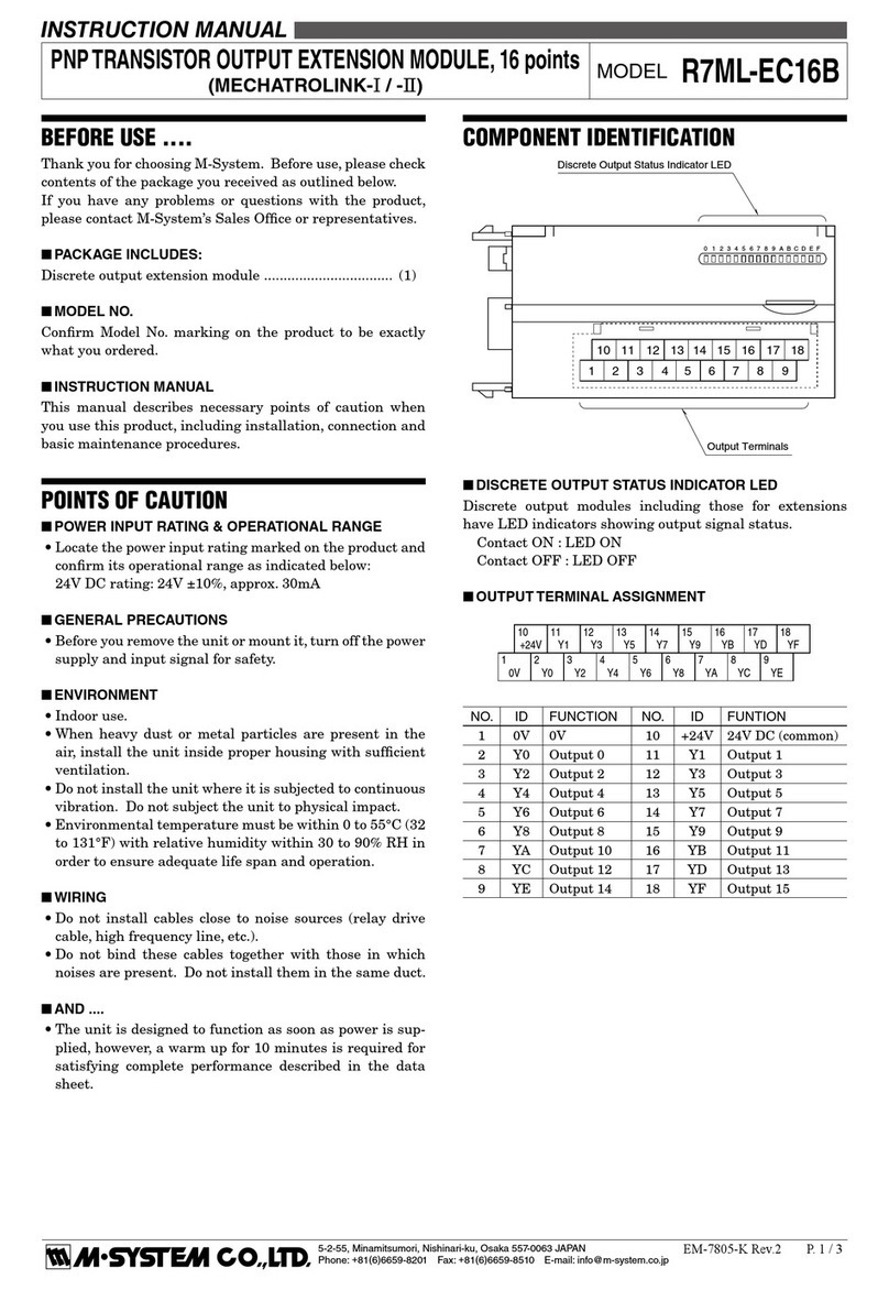 M-system R7ML-EC16B User manual
