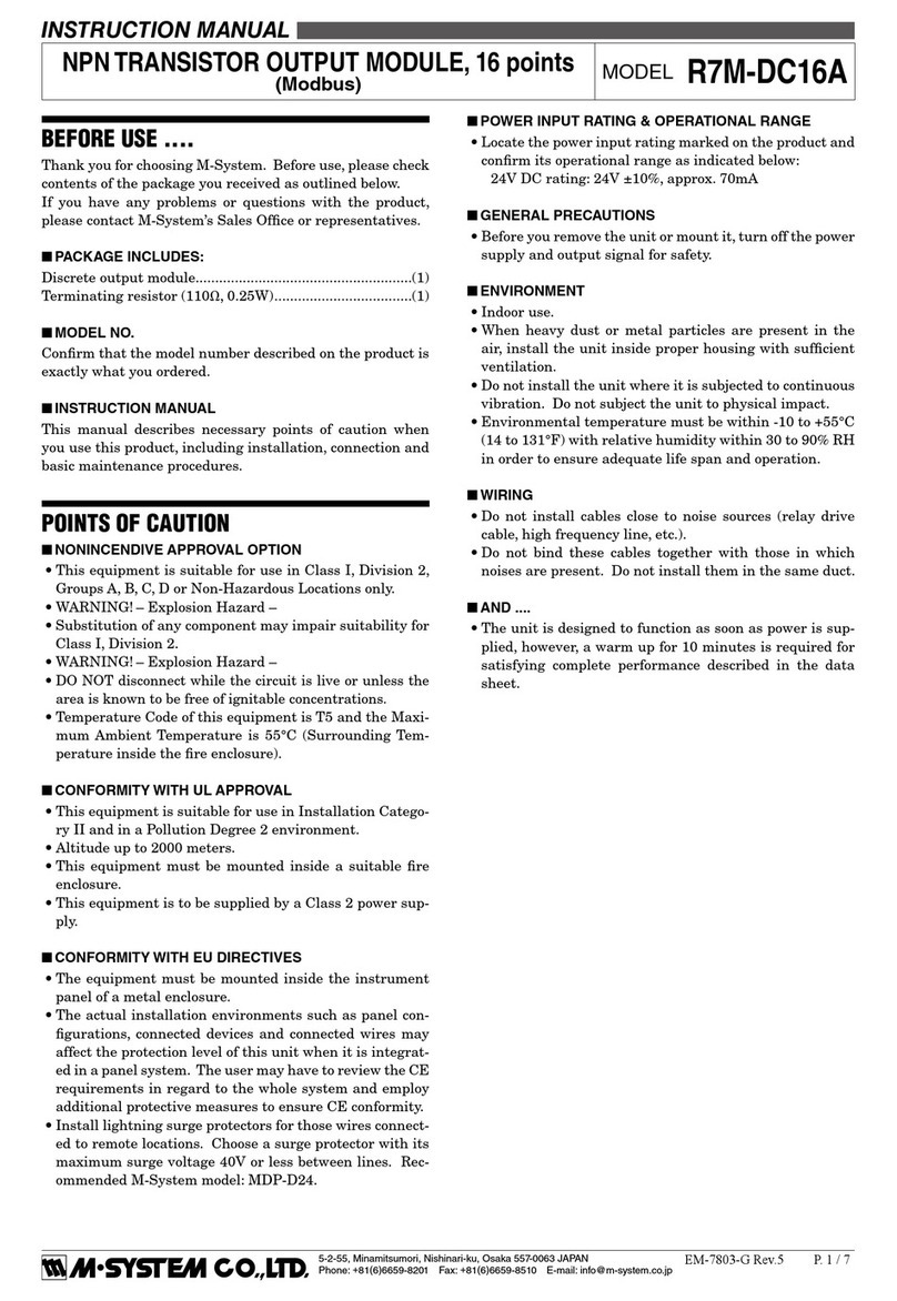 M-system R7M-DC16A User manual