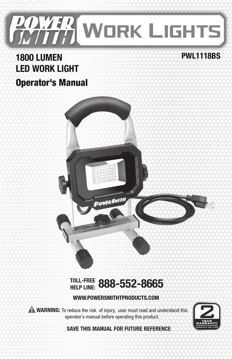 PowerSmith PWL1118BS Operator's manual