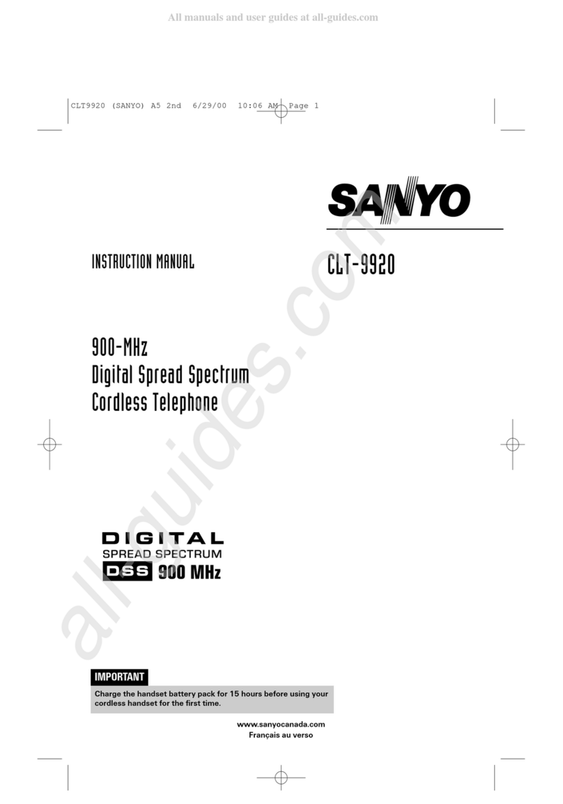 Sanyo CLT-9920 User manual