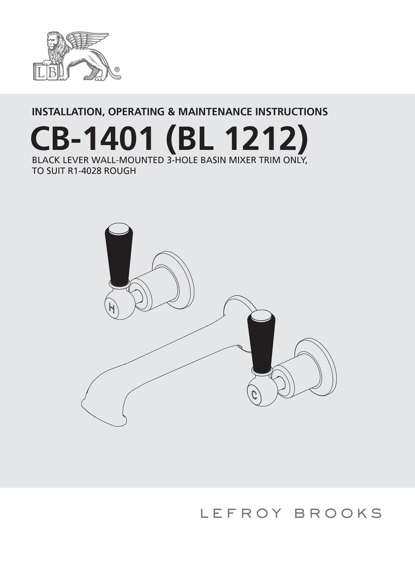 Lefroy Brooks CB-1401 Assembly instructions