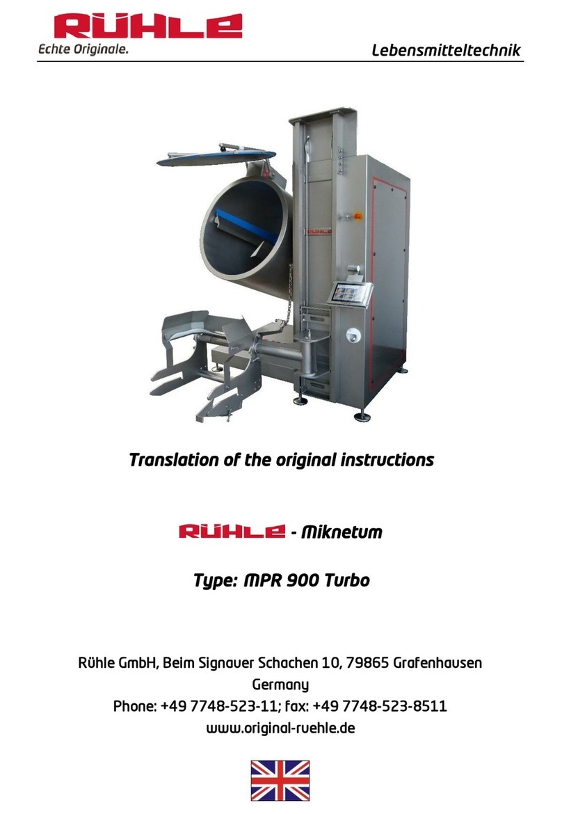 Rühle MPR 900 Turbo Translation of the original instructions