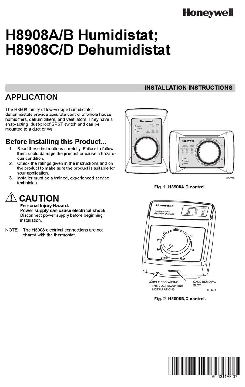 Honeywell H8908A/B User manual