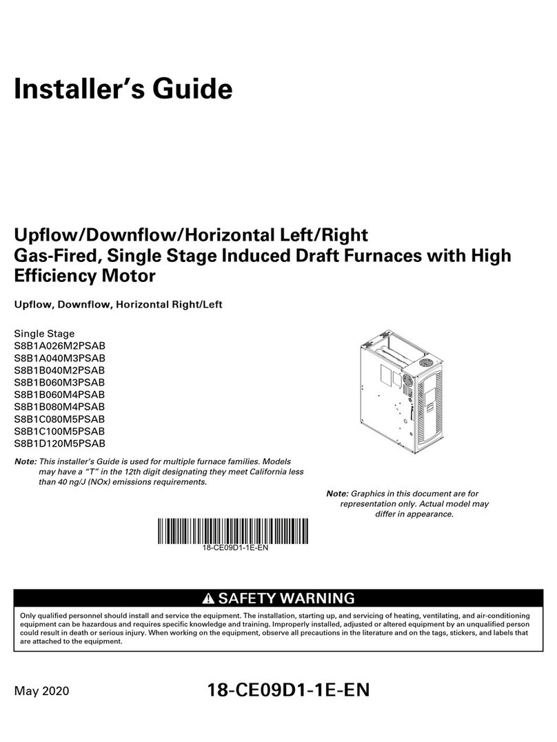 Trane S8B1A026M2PSAB Assembly instructions