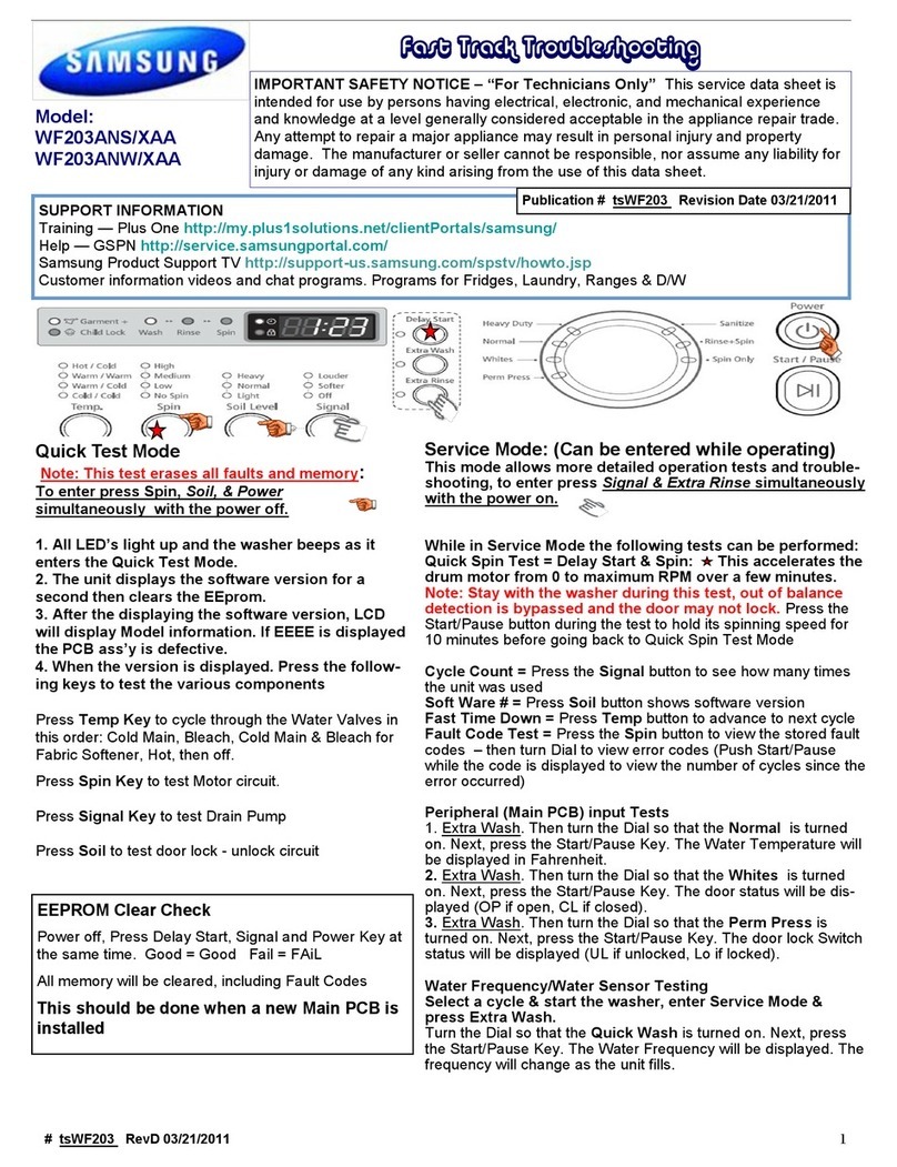 Samsung WF203ANS/XAA User manual Samsung WF203ANS/XAA User manual