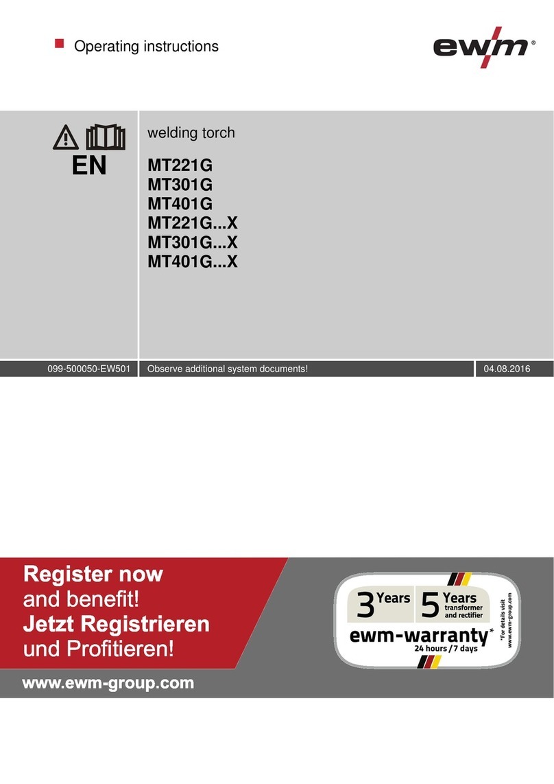 EWM MT221G X Series User manual