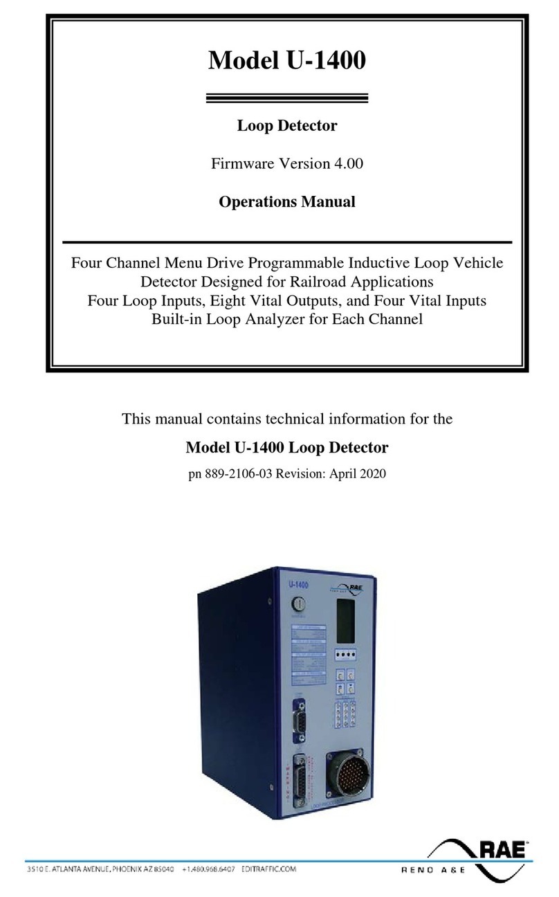 Reno A&E U-1400 Operation manual