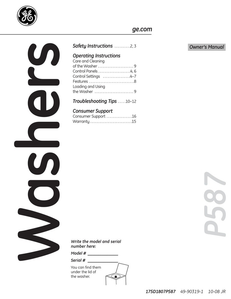 GE WLSR2200J8WW User manual