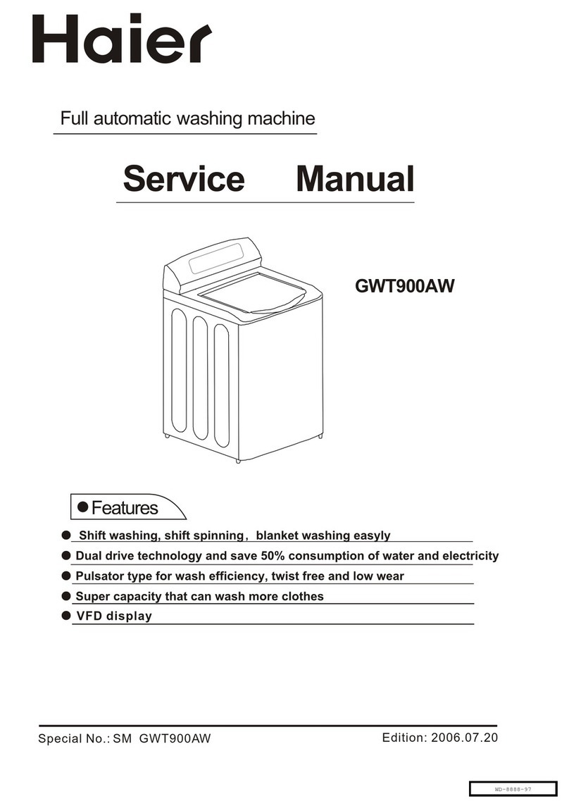 Haier GWT900AB User manual Haier GWT900AB User manual