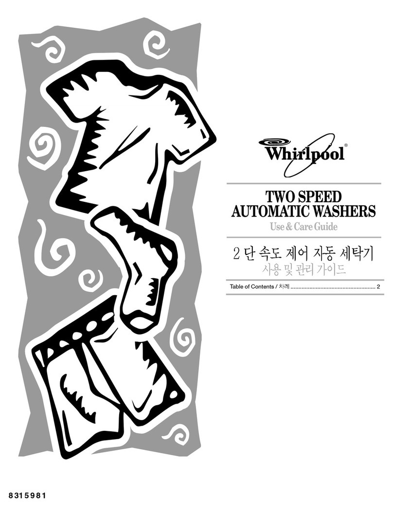 Whirlpool 4PLBR8543JQ3 Use & care guide