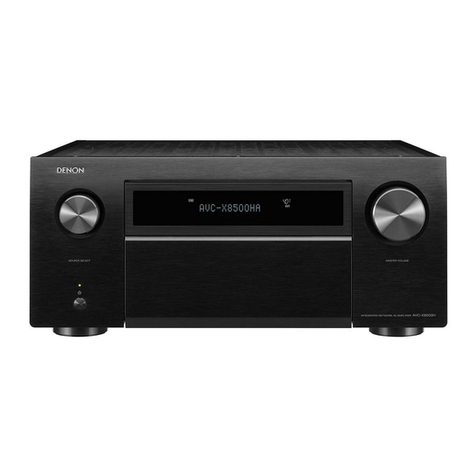 Denon AVC-X8500HA quick start guide