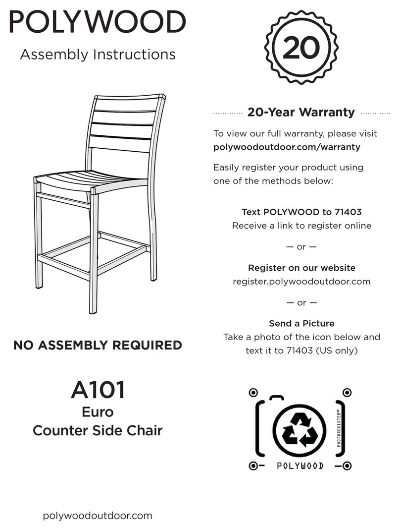 Polywood Euro A101 Assembly instructions