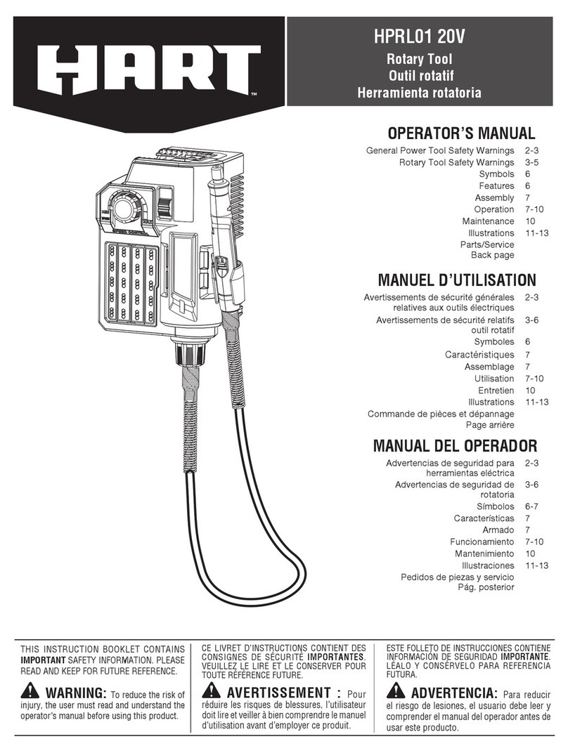 HART HPRL01 Operator's manual