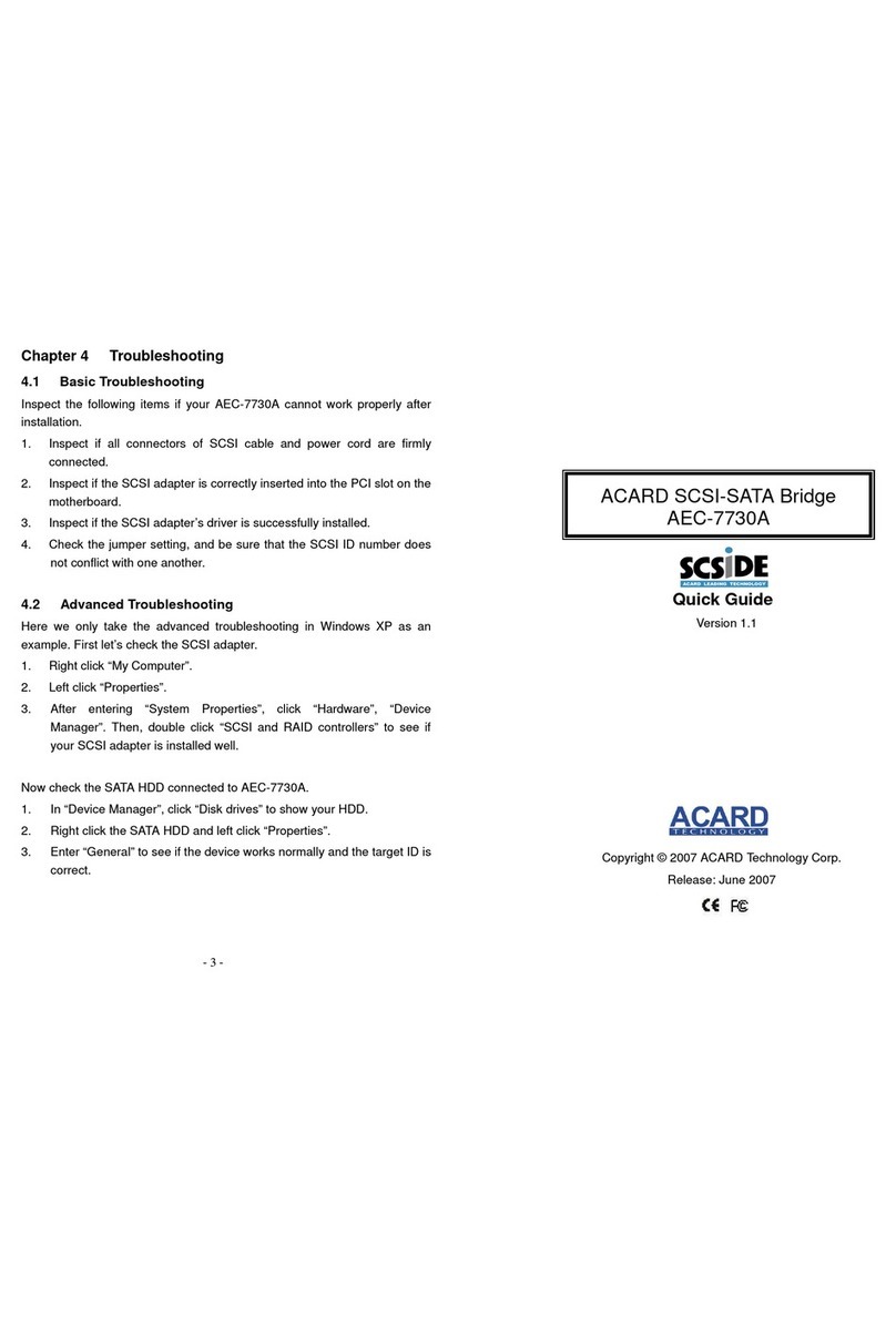 Acard AEC-7730A quick guide