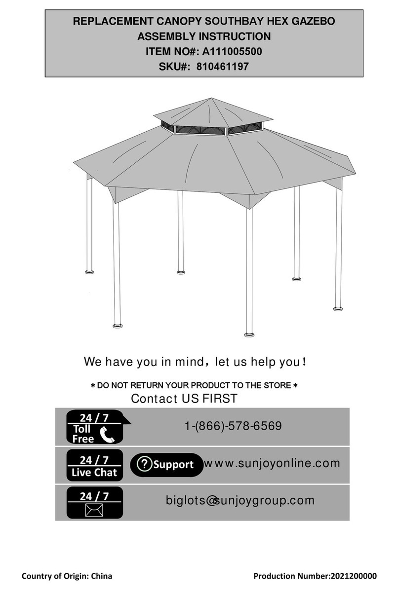 Sunjoy A111005500 User manual Sunjoy A111005500 User manual