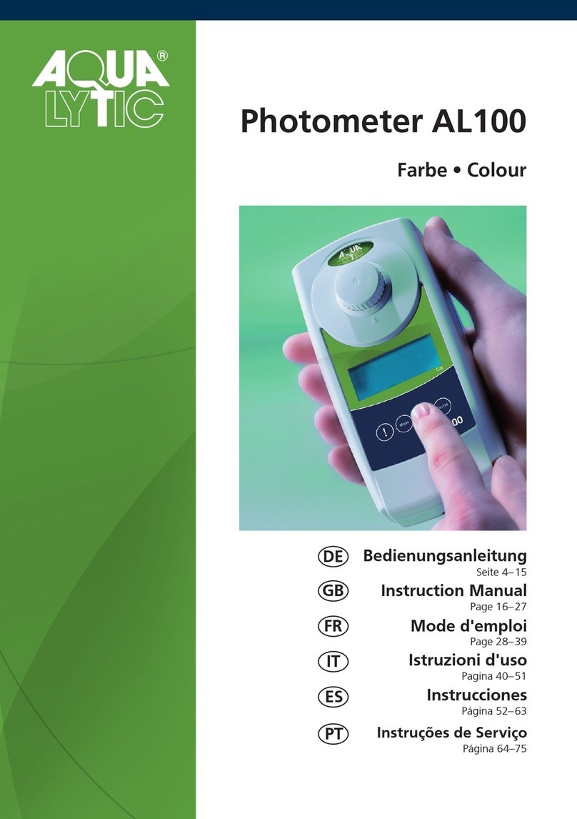 Aqualytic MD 100 instruction manual