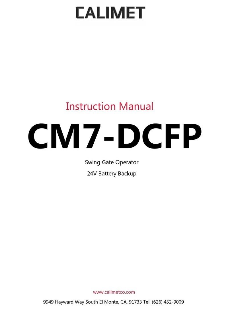 Calimet CM7-DCFP User manual