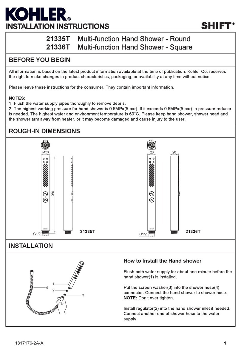 Kohler SHIFT+ 21335T User manual