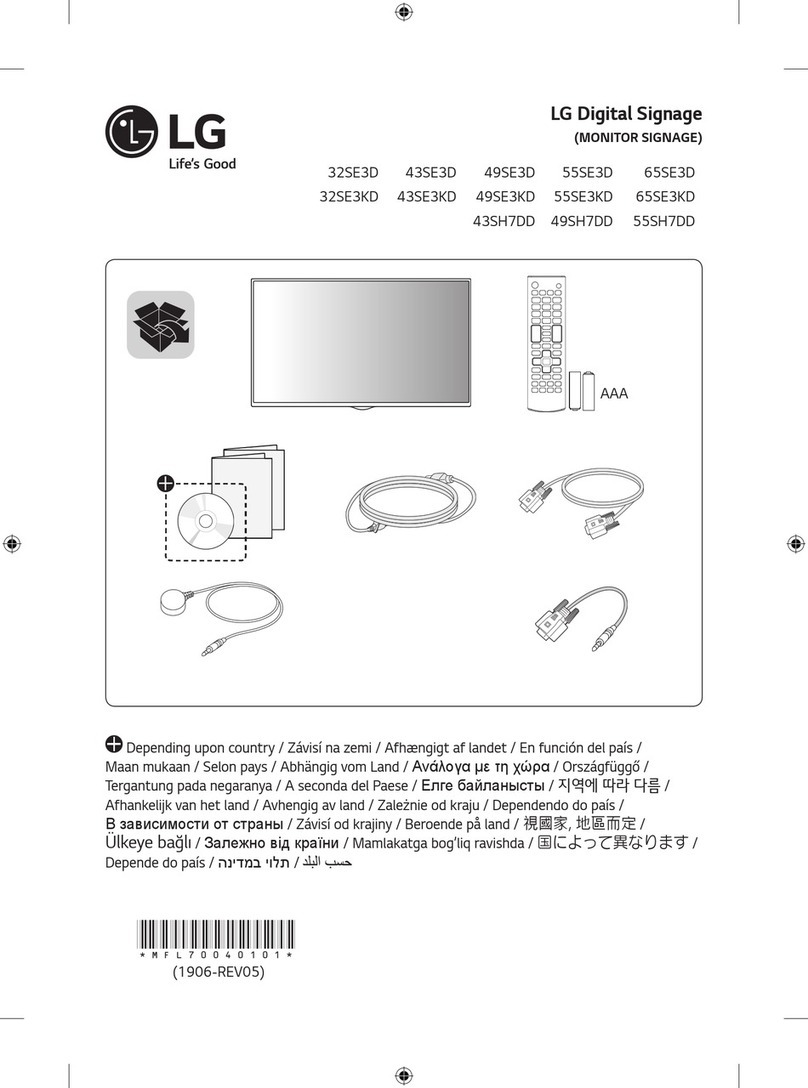 LG 43SE3KD owner's manual