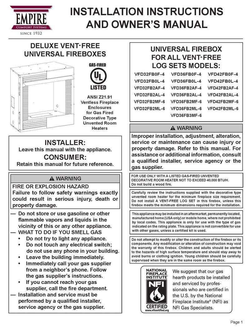 Empire VFD32FB0F-4 Installation instructions and owner's manual