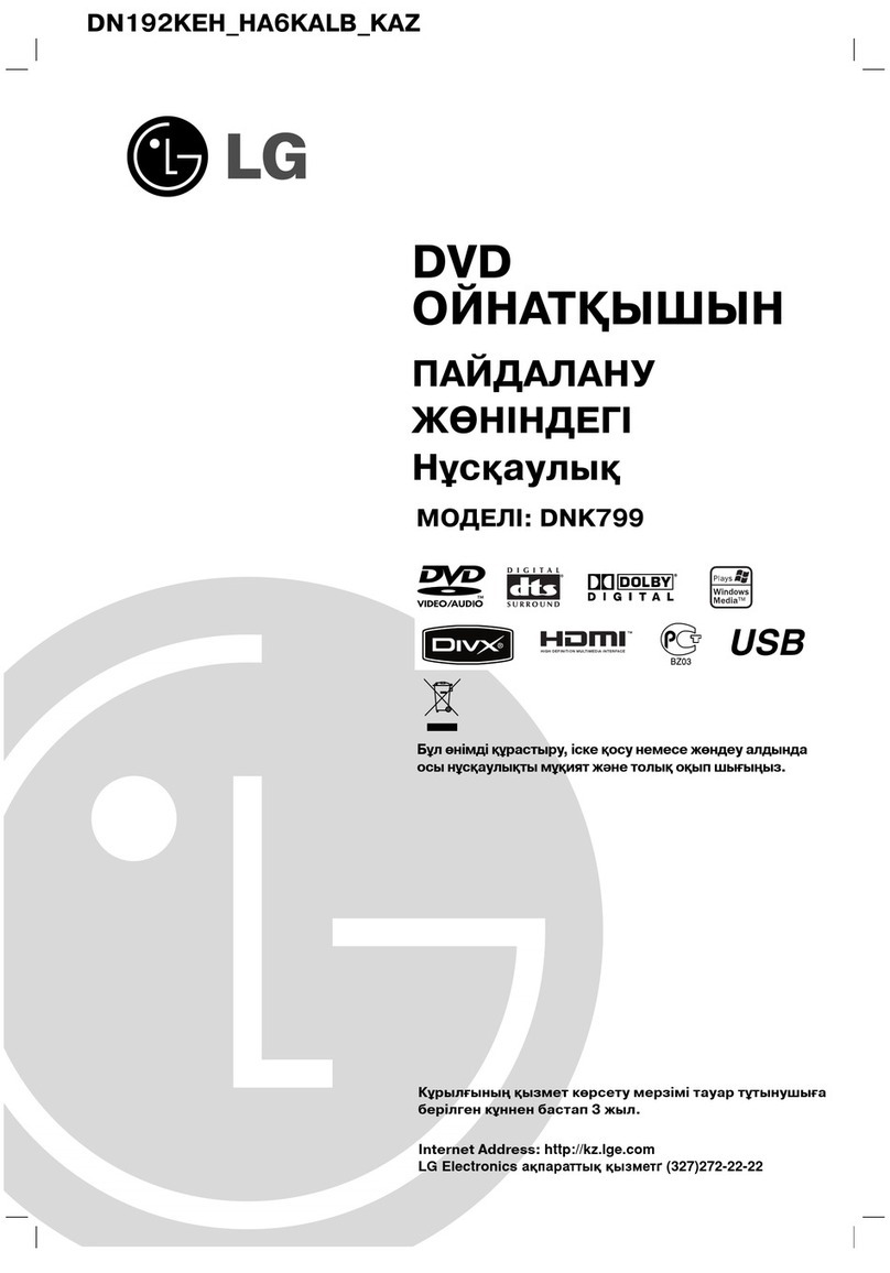LG DNK799 owner's manual