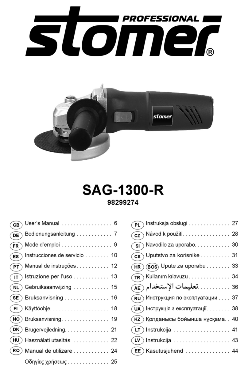Stomer Professional SAG-1300-R user manual