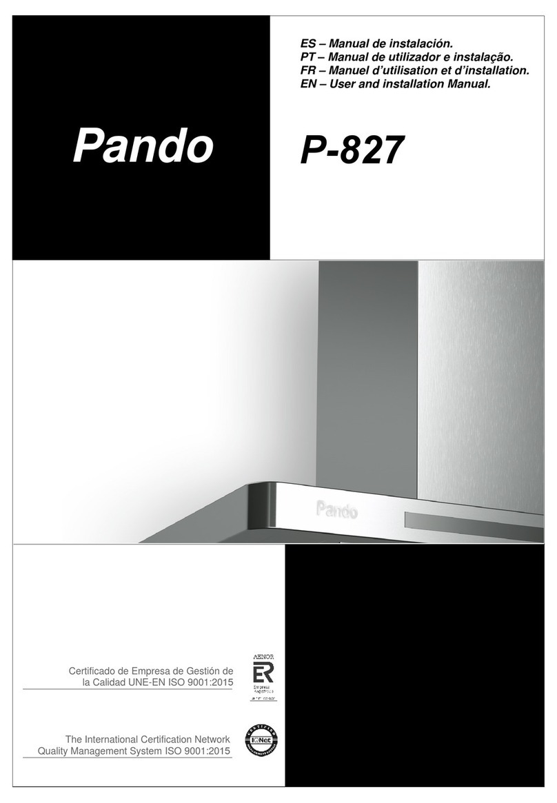 Pando P-827 User and installation manual