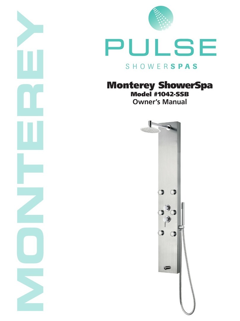 Pulse Shower Spas Monterey ShowerSpa 1042-SSB owner's manual Pulse Shower Spas Monterey ShowerSpa 1042-SSB owner's manual