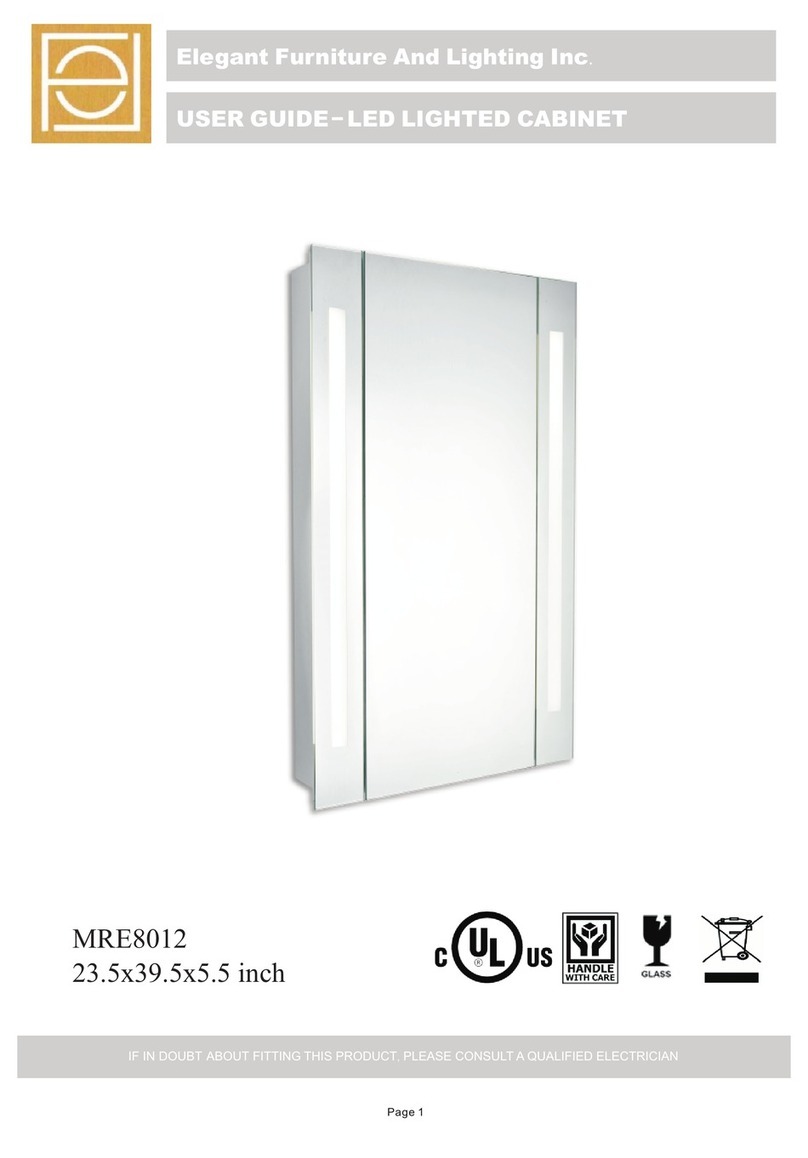 Elegant Furniture And Lighting MRE8012 user guide