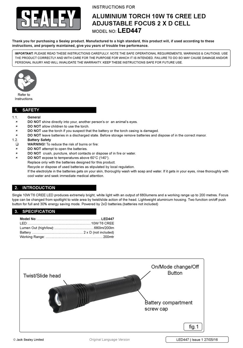 Sealey LED447 User manual