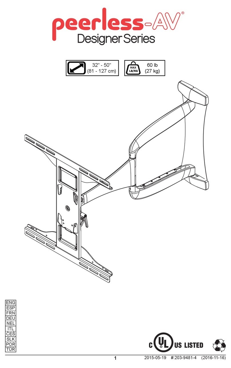 peerless-AV Designer SUA747PU Series User manual