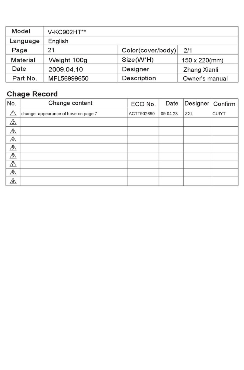 LG VK9220 H Series User manual LG VK9220 H Series User manual