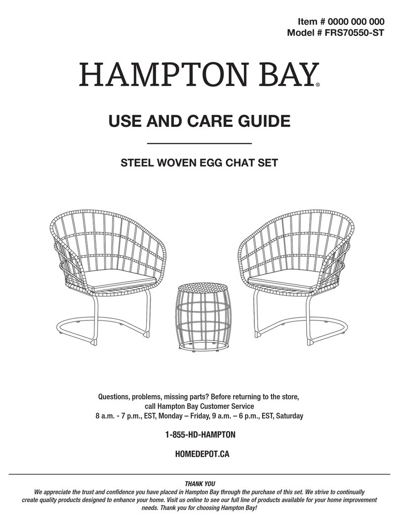 HAMPTON BAY FRS70550-ST Use and care guide