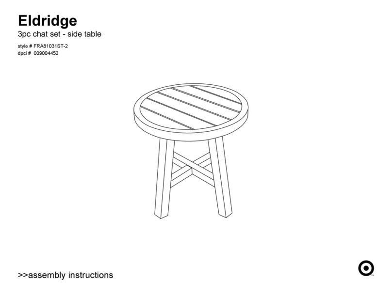 Target Eldridge FRA81031ST-2 User manual Target Eldridge FRA81031ST-2 User manual