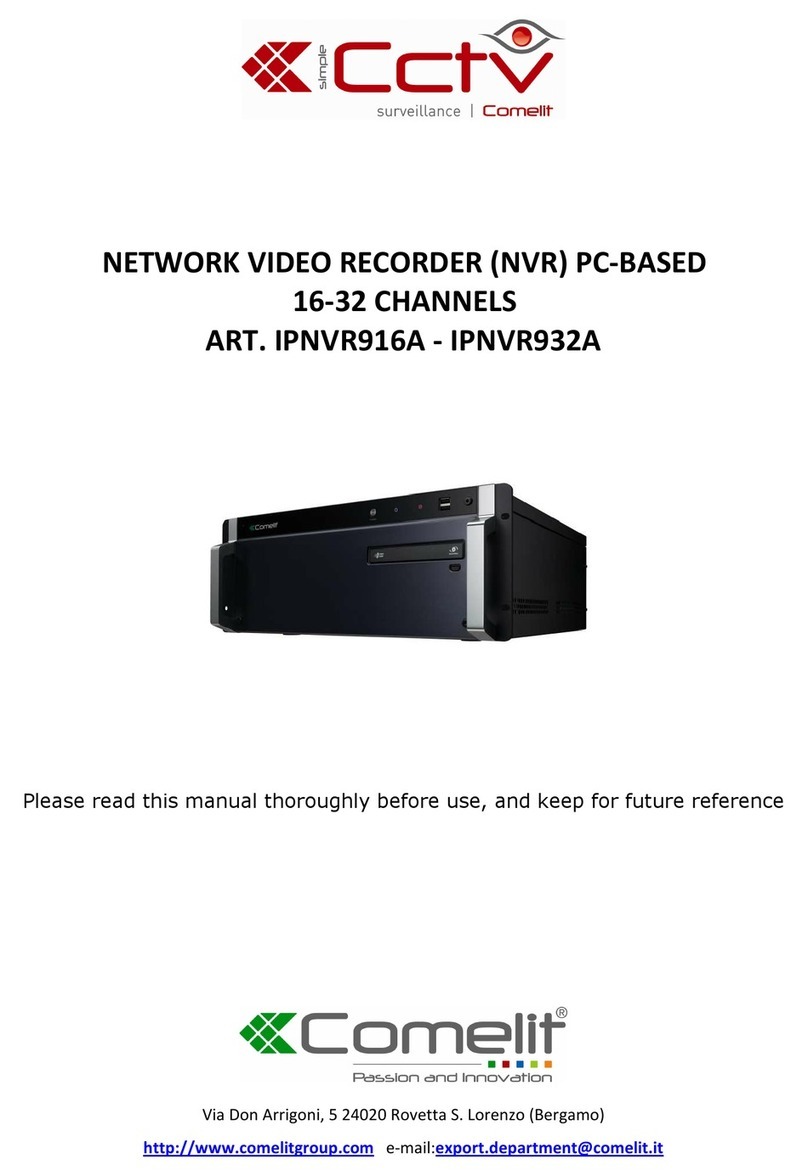 Comelit IPNVR916A manual