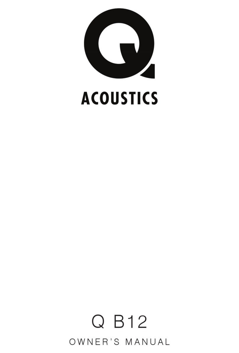 Q Acoustics Q B12 owner's manual