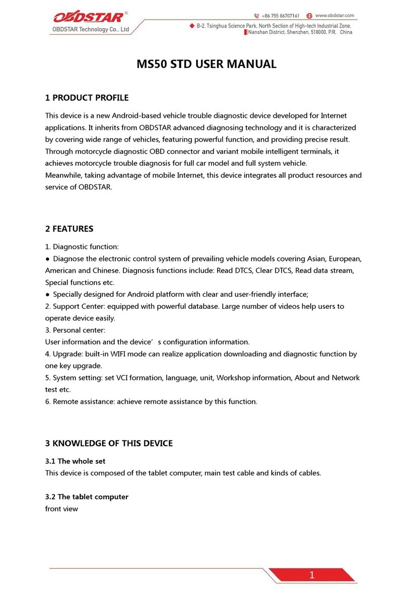 Obdstar MS50 STD user manual