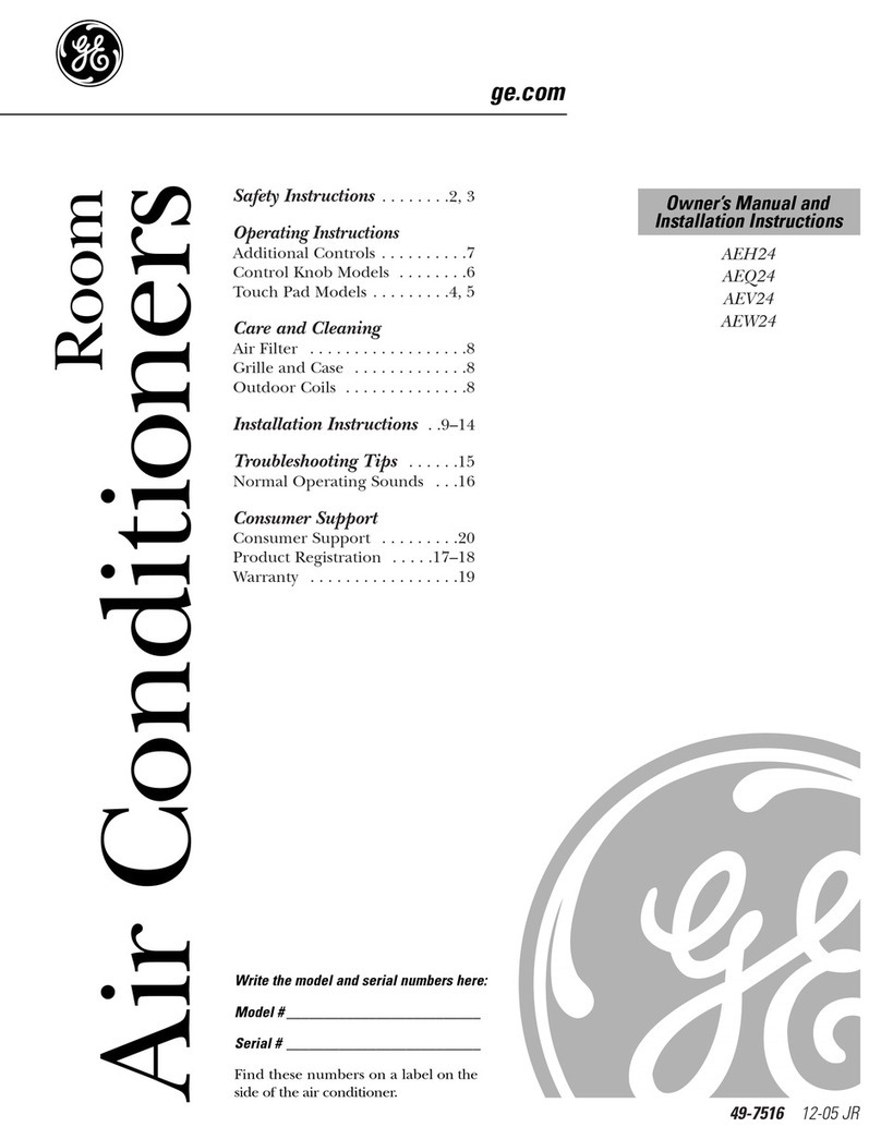 GE AEV24 Operating instructions