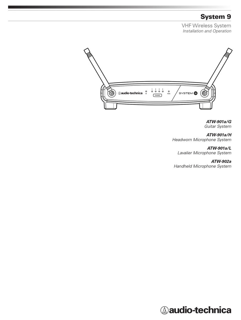 Audio Technica ATW-901a/G User manual