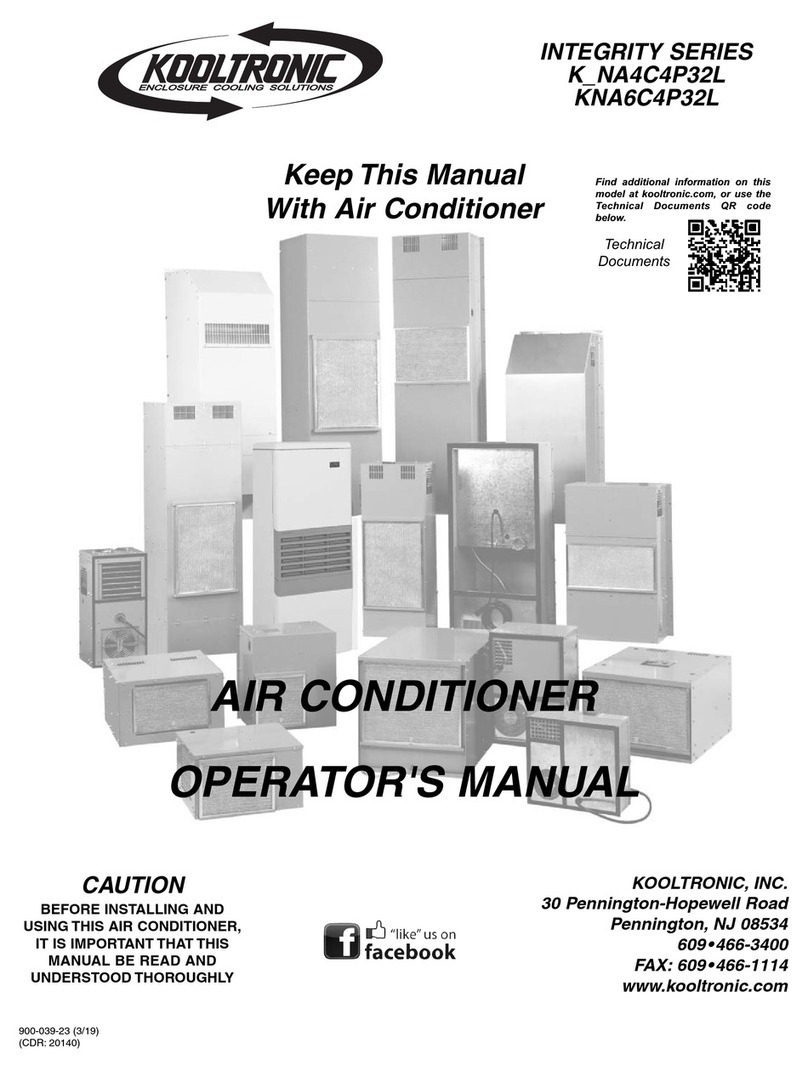Kooltronic Integrity K NA4C4P32L Series User manual