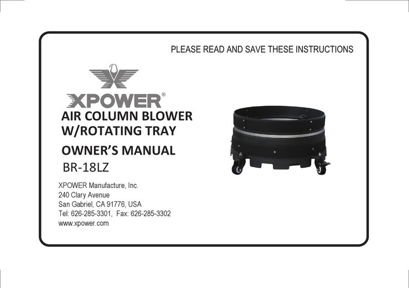 XPower BR-18LZ owner's manual