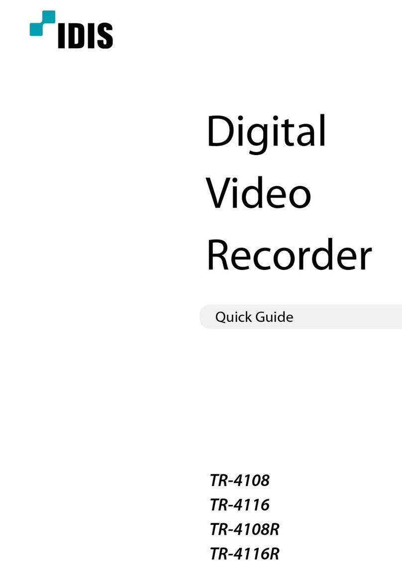 Idis TR-4108R User manual