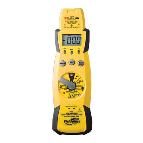 Fieldpiece HS33 Operator's manual