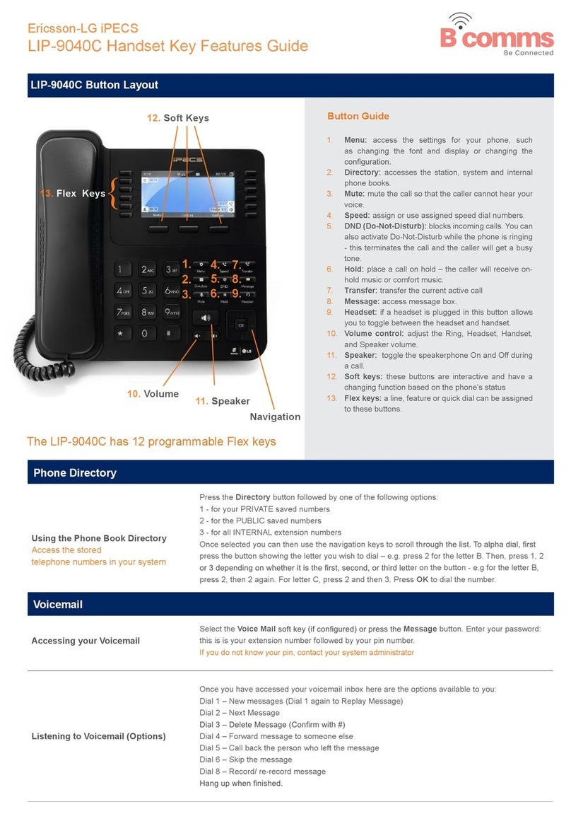 LG-Ericsson iPECS LIP-9040C Guide