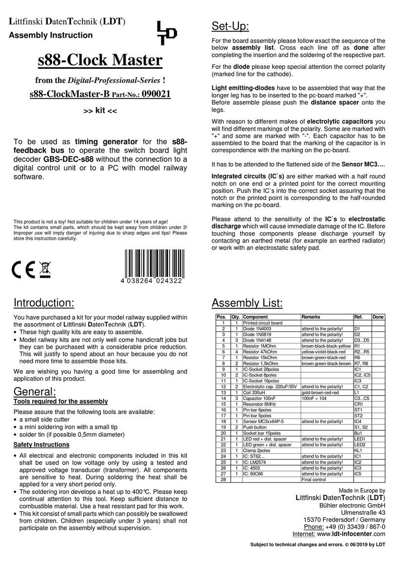 Littfinski Daten Technik Digital-Professional Series Assembly instruction